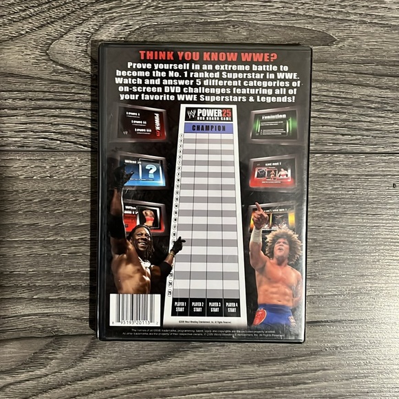 WWE Power 25 DVD Board Game - Picture 2 of 3
